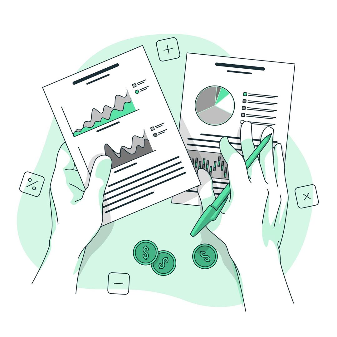 financial data illustration